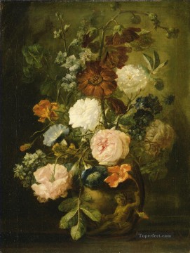 company of captain reinier reael known as themeagre company Painting - Vase of Flowers 4 Jan van Huysum classical flowers